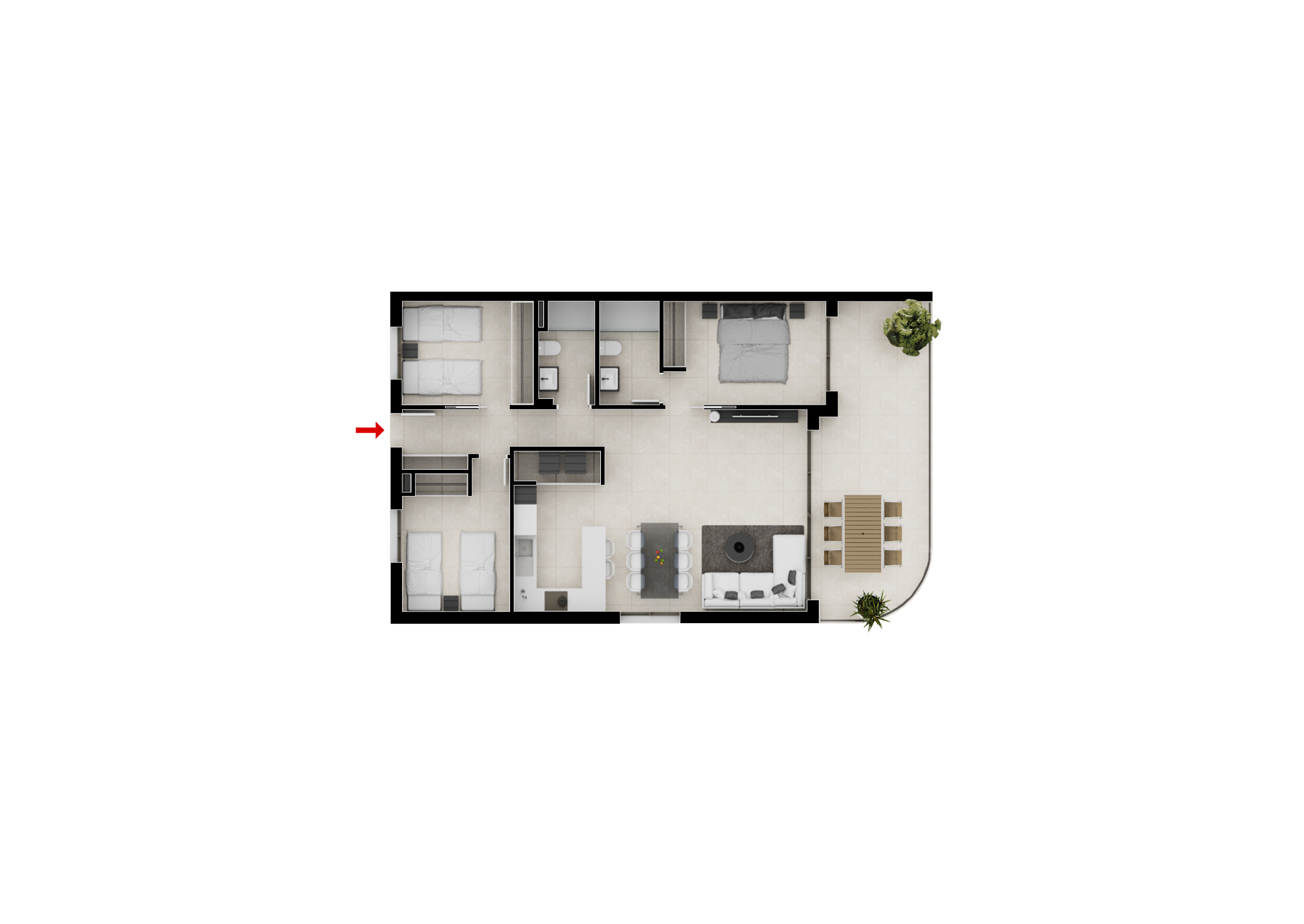 Apartamento en venta en Dénia